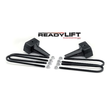 Readylift 5IN FLAT REAR BLOCK KIT W/CARRIER BEARING SPACER 2 DRIVE SHAFT 11-16 F 66-2015